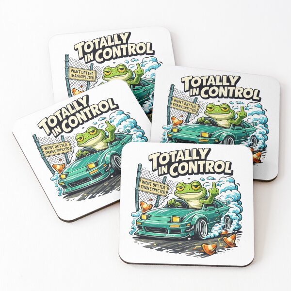 Item preview, Totally In Control Drift Frog Meme designed and sold by MonkiFlipp.