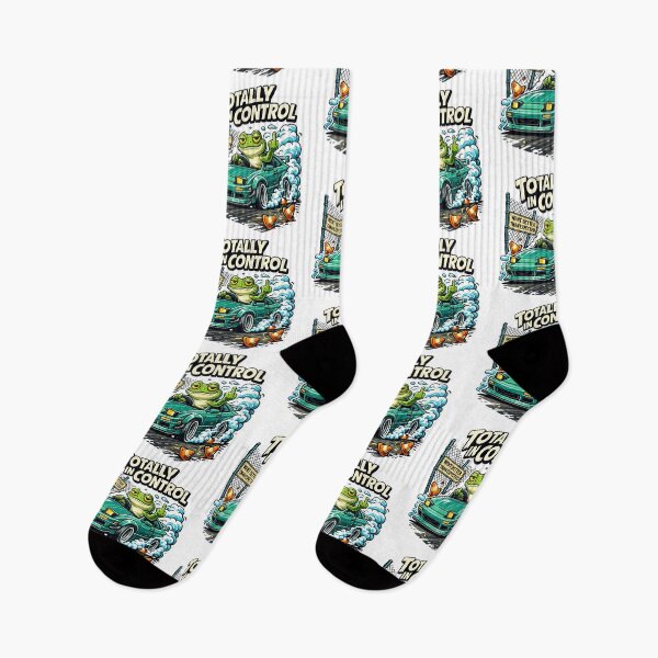 Item preview, Totally In Control Drift Frog Meme designed and sold by MonkiFlipp.