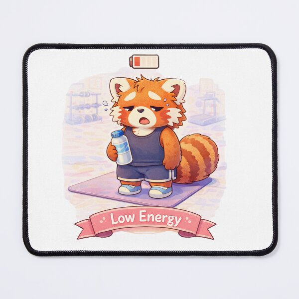 Item preview, Low Energy – Panda Gym designed and sold by Creative and Humorous Arts.