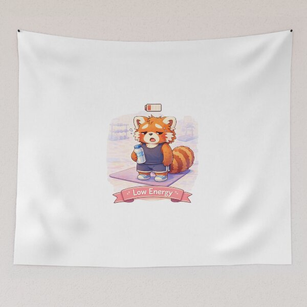 Item preview, Low Energy – Panda Gym designed and sold by Creative and Humorous Arts.