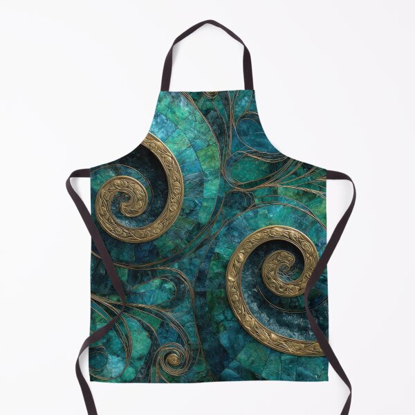Item preview, New Zealand Māori Paua Pattern Koru Design 873 designed and sold by GrinGalore.