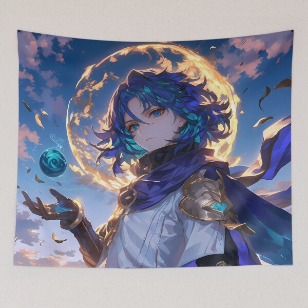 Item preview, Copy of Kujou Sara Genshin Impact Electro Wings Moonlit Meadow designed and sold by Tokyonomad.