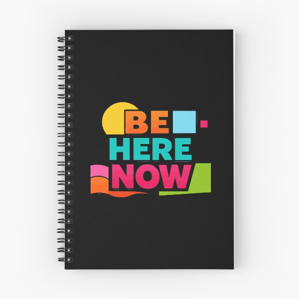 Item preview, Be Here Now | Retro Vibrant 90s Style Mindfulness Quote designed and sold by Far Out Goods.