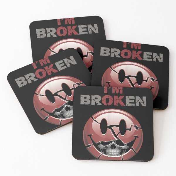Item preview, I'm Ok I'm Broken Tshirt Invisible Illness Mental Health designed and sold by CherylCGarrison.