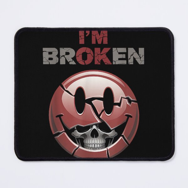 Item preview, I'm Ok I'm Broken Tshirt Invisible Illness Mental Health designed and sold by CherylCGarrison.