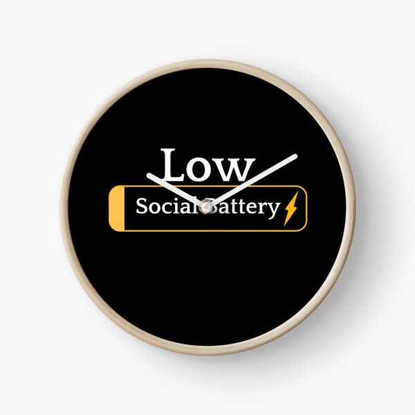 Item preview, Low Social Battery Funny Introvert Shirt with Battery Icon Minimal Design designed and sold by NeonGrain.