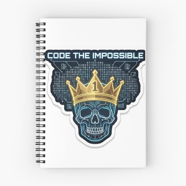 Item preview, Cyberpunk Binary King - Code The Impossible Sticker designed and sold by Elefa30.