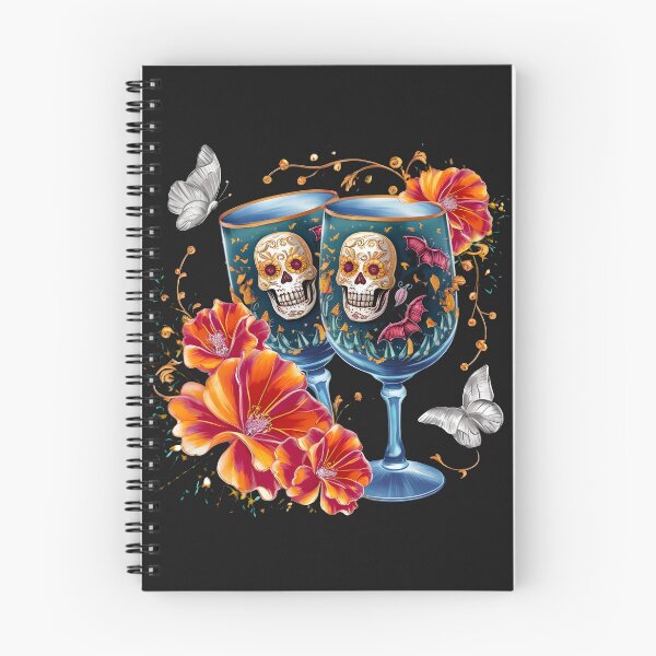 Item preview, Sugar Skull Wine Glasses | Gothic Fantasy Art designed and sold by madevdine.