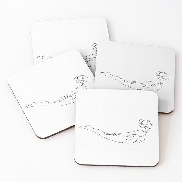 Item preview, Locust Yoga Pose One Line Art designed and sold by BlairWynne.