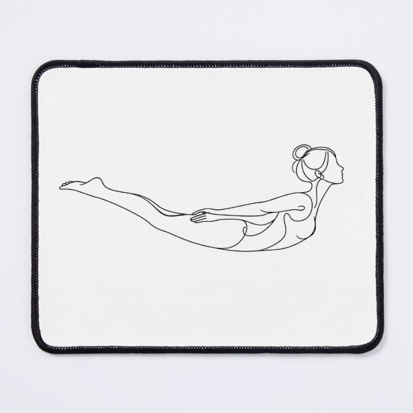 Item preview, Locust Yoga Pose One Line Art designed and sold by BlairWynne.