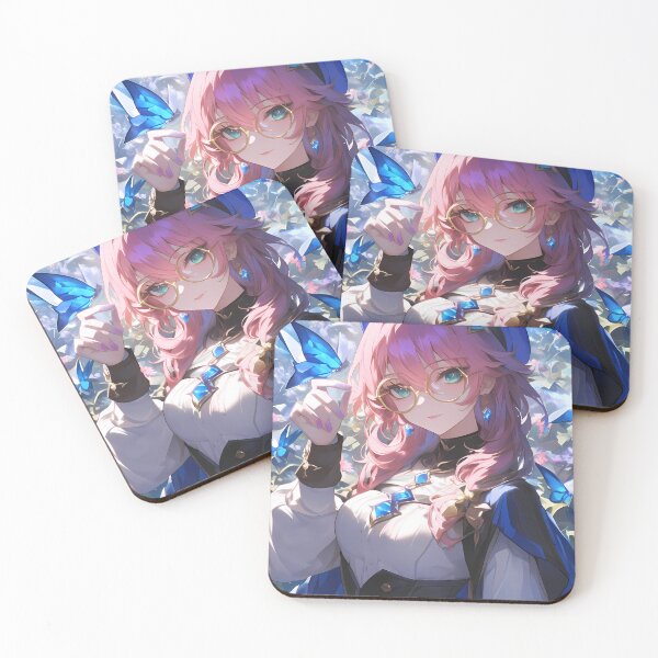 Item preview, Dori Genshin Impact Cute Glasses Butterfly Blue Sparkle designed and sold by Tokyonomad.