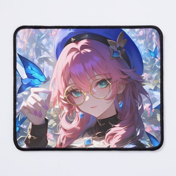 Item preview, Dori Genshin Impact Cute Glasses Butterfly Blue Sparkle designed and sold by Tokyonomad.