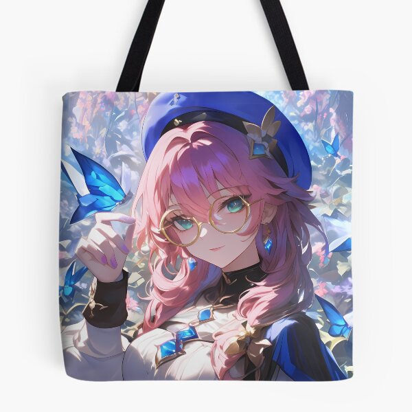 Item preview, Dori Genshin Impact Cute Glasses Butterfly Blue Sparkle designed and sold by Tokyonomad.