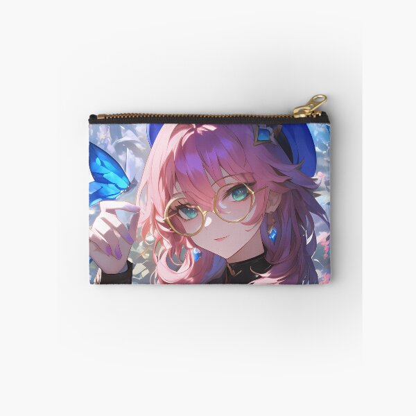 Item preview, Dori Genshin Impact Cute Glasses Butterfly Blue Sparkle designed and sold by Tokyonomad.
