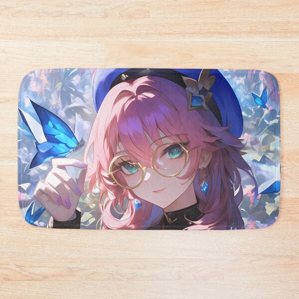 Item preview, Dori Genshin Impact Cute Glasses Butterfly Blue Sparkle designed and sold by Tokyonomad.