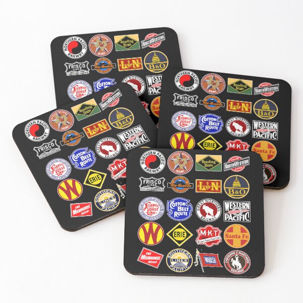 Item preview, Defunct Railroad Railway Logos - Trains Hobby designed and sold by sukaram.