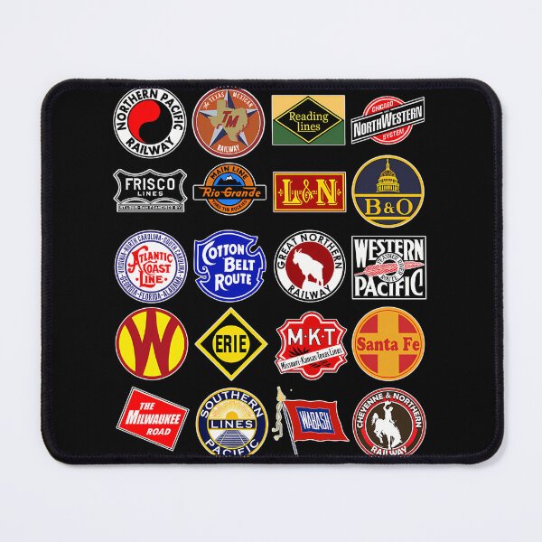 Item preview, Defunct Railroad Railway Logos - Trains Hobby designed and sold by sukaram.