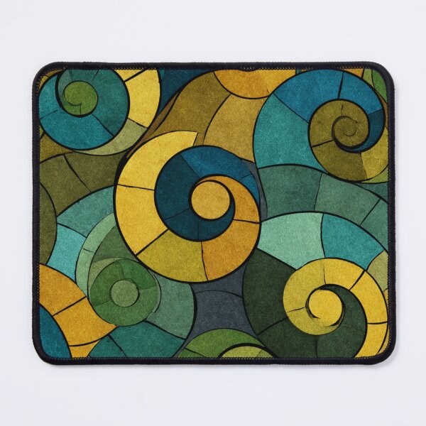 Item preview, New Zealand Māori Paua Pattern Koru Design 874 designed and sold by GrinGalore.