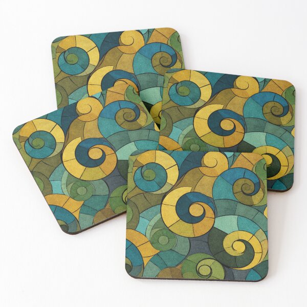 Item preview, New Zealand Māori Paua Pattern Koru Design 874 designed and sold by GrinGalore.