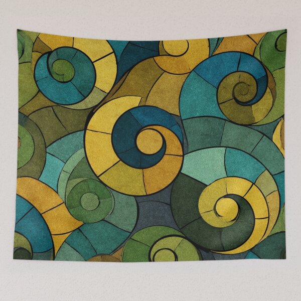 Item preview, New Zealand Māori Paua Pattern Koru Design 874 designed and sold by GrinGalore.