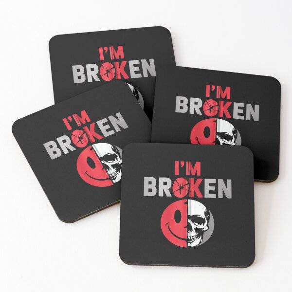 Item preview, I'm Ok I'm Broken Tshirt Invisible Illness Mental Health designed and sold by CherylCGarrison.