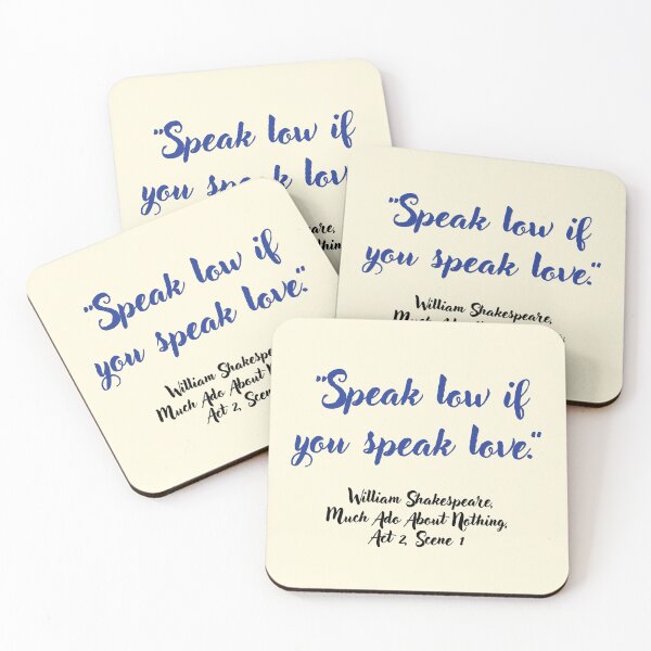 Item preview, Chill Shakespeare Quote from Much Ado About Nothing designed and sold by CharlottePlaceArt.