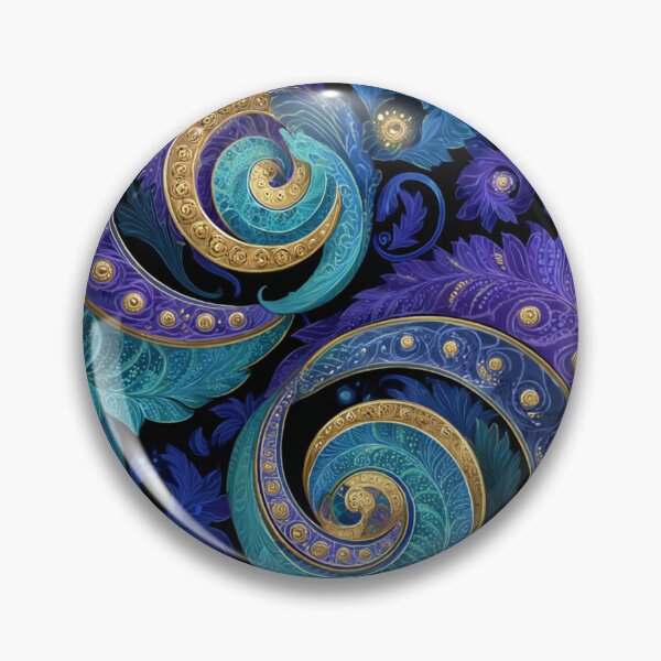 Item preview, New Zealand Māori Paua Pattern Koru Design 876 designed and sold by GrinGalore.