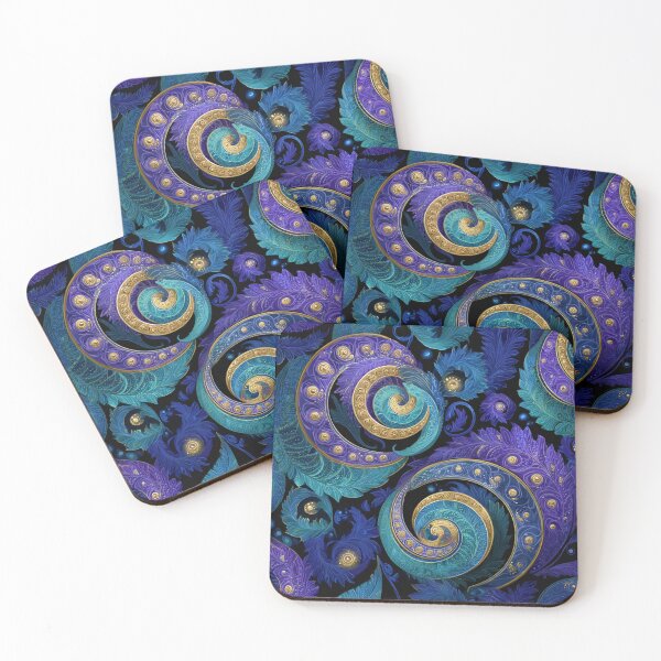 Item preview, New Zealand Māori Paua Pattern Koru Design 876 designed and sold by GrinGalore.