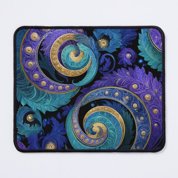 Item preview, New Zealand Māori Paua Pattern Koru Design 876 designed and sold by GrinGalore.