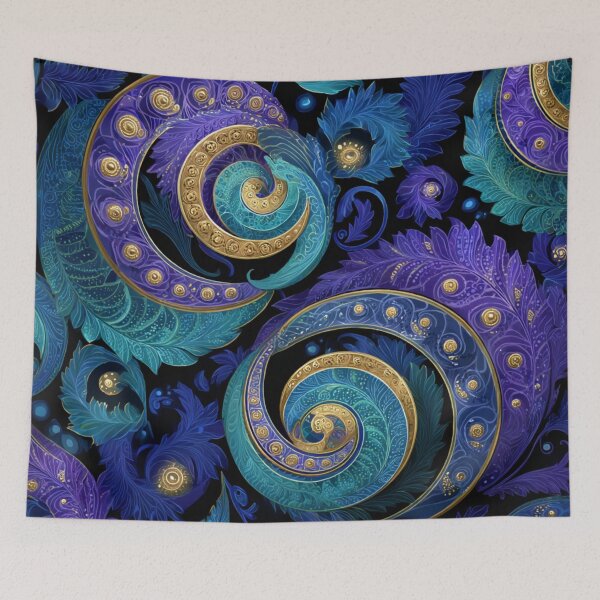 Item preview, New Zealand Māori Paua Pattern Koru Design 876 designed and sold by GrinGalore.