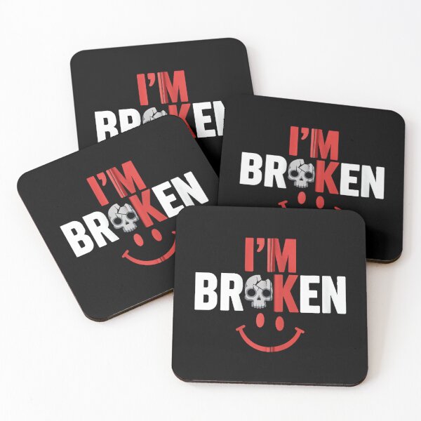 Item preview, I'm Ok I'm Broken Tshirt Invisible Illness Mental Health designed and sold by CherylCGarrison.