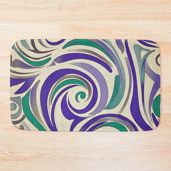 Item preview, New Zealand Māori Paua Pattern Koru Design 877 designed and sold by GrinGalore.