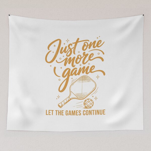 Item preview, Pickleball Just One More Game Funny Player Love designed and sold by LuminOrb.