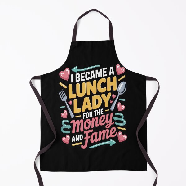 Item preview, Cafeteria I Became A Lunch Lady For The Money and Fame designed and sold by StuffNestie.