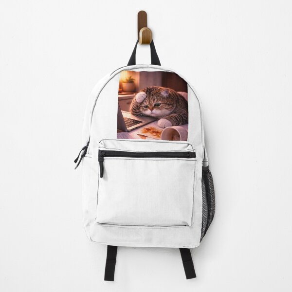 Item preview, Overwhelmed Cat with Spilled Coffee designed and sold by LovelyCatGalaxy.