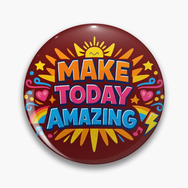Item preview, Make Today Amazing – Vibrant Dopamine Aesthetic Quote designed and sold by Far Out Goods.
