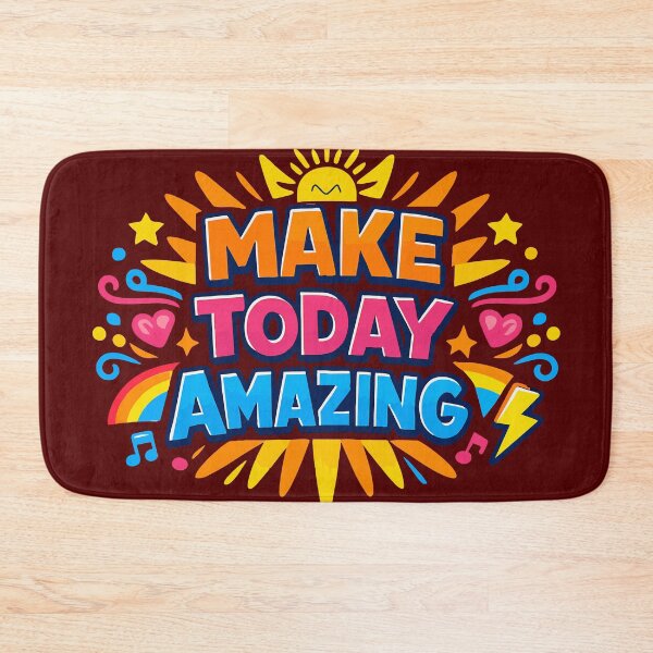 Item preview, Make Today Amazing – Vibrant Dopamine Aesthetic Quote designed and sold by Far Out Goods.