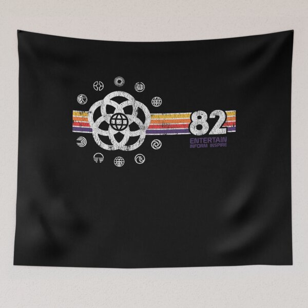 Item preview, Entertain Inform Inspire Epcot Center Style Distressed Pavilion Logos  Essential designed and sold by sukaram.