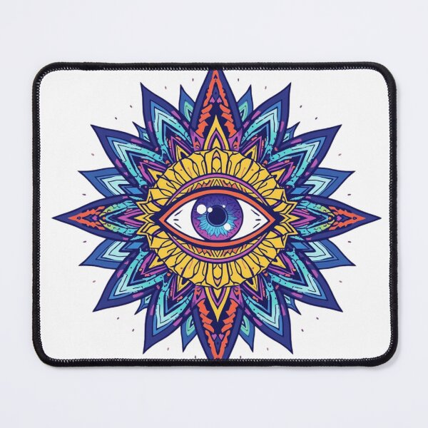 Item preview, Cosmic Third Eye Awakening – Psychedelic Spiritual Illustration designed and sold by catcurio.