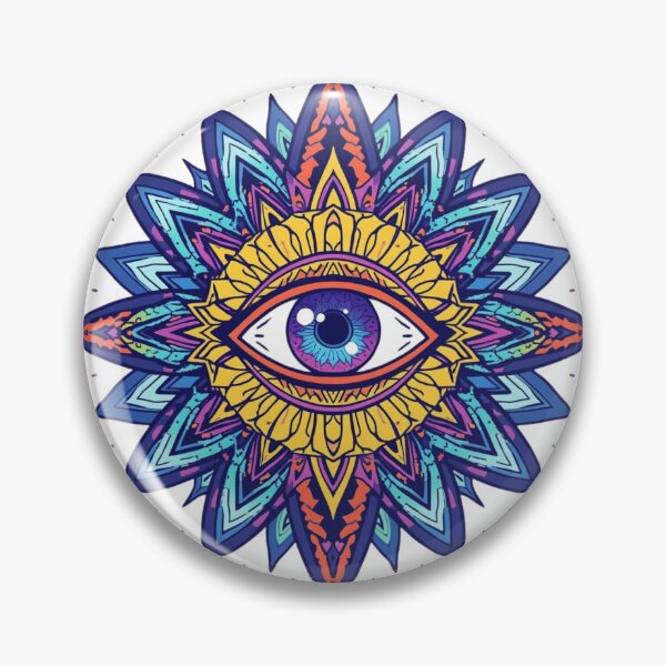 Item preview, Cosmic Third Eye Awakening – Psychedelic Spiritual Illustration designed and sold by catcurio.