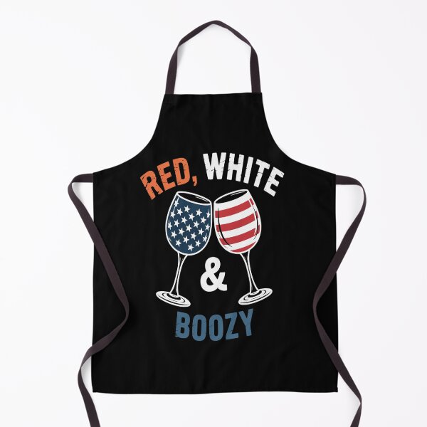 Item preview, Red Wine 4th of July wine Red White & Boozy Wine Glasses designed and sold by StuffNestie.