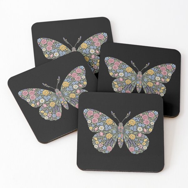 Item preview, Floral Butterfly Silhouette Nature Lover Girl Woman I designed and sold by Lemon Pepper.