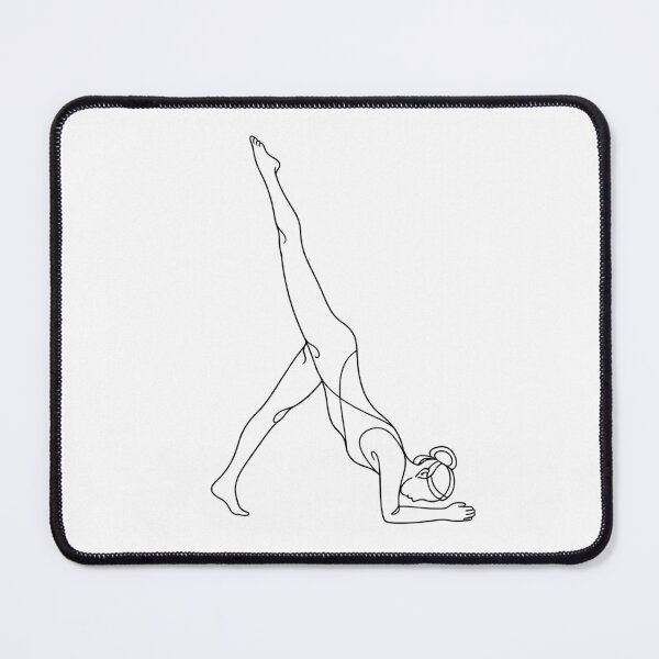 Item preview, One Legged Dolphin Yoga Line Art designed and sold by BlairWynne.