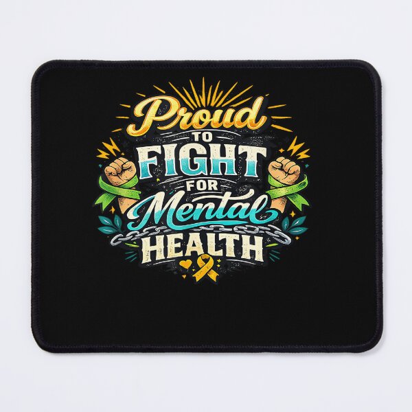 Item preview, Proud to Fight for Mental Health Awareness Design designed and sold by CherylCGarrison.