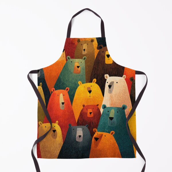 Item preview, Colorful Forest Bears Pattern designed and sold by GrinGalore.