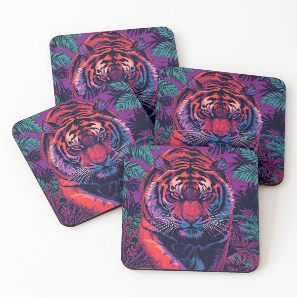 Item preview, Eletric jungle tiger  designed and sold by Fuzzle studio.