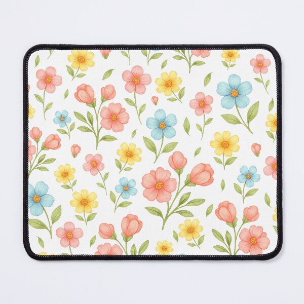 Item preview, Pastel Floral Pattern on Cream - Cute Spring Flower Design designed and sold by OneLook.