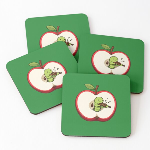 Item preview, Apple Worm – Musical Fantasy Design designed and sold by Dogandesighn.
