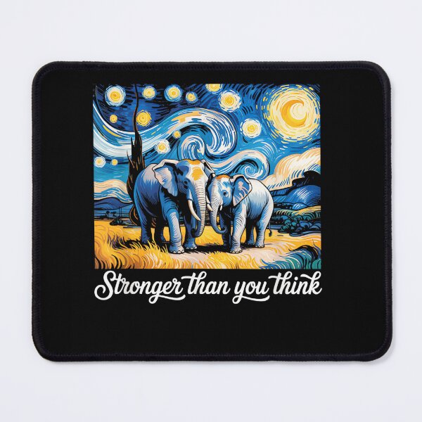 Item preview, Stronger Than You Think Affirmation Wear Baby Elephant Cute designed and sold by CherylCGarrison.