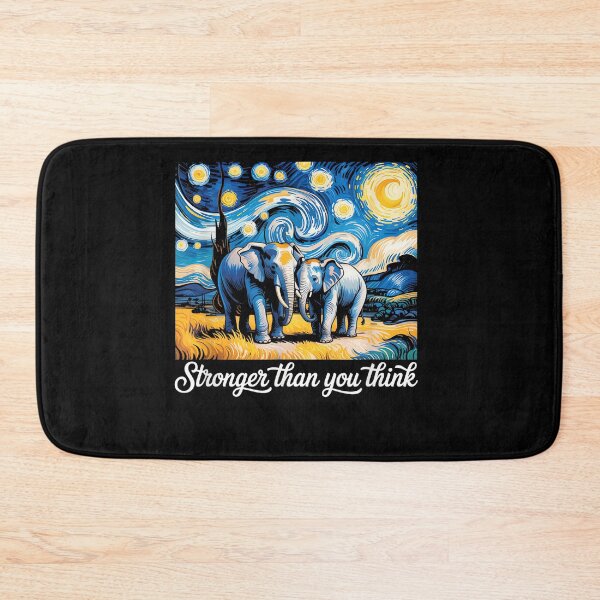 Item preview, Stronger Than You Think Affirmation Wear Baby Elephant Cute designed and sold by CherylCGarrison.